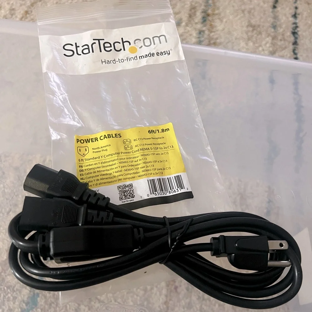 6 ft Y Computer Cables StarTech.com